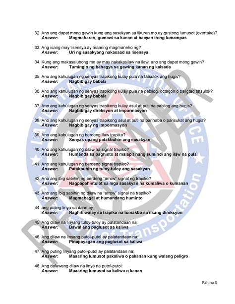 lto exam reviewer with answer english